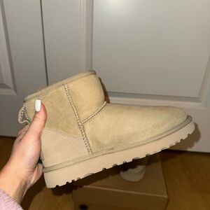 UGG Classic Mini II Genuine Shearling Lined Boot (Women) in Mustard Seed